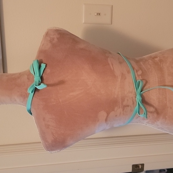 Islander "Mint Frost" Padded String Bikini Top, Size M, NEW with Tags - Picture 3 of 4